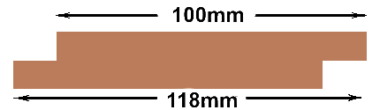 Co2 Grandis &reg; Red Grandis Half Lap Cladding Diagram
